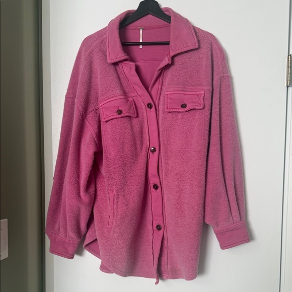 Free People Jackets & Blazers - Free People Fuchsia Ruby Jacket